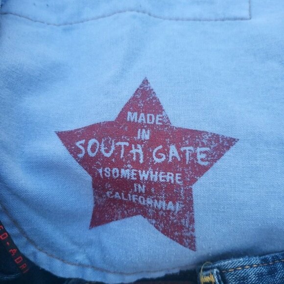 Adriano Goldschmied Men's 38x34 Blue Baggy The Symbol Wide Leg Faded Denim - Picture 4 of 8